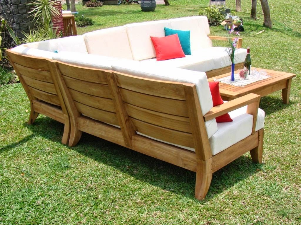 Modern Outdoor Sofa Teak Outdoor Sofa