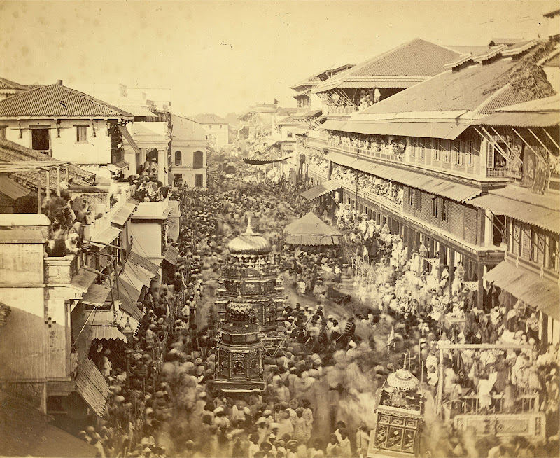 Muharram Festival Procession - Baroda, Gujarat, Circa 1880
