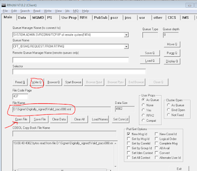 How to use RFHUTILC.EXE to connect to a remote queue manager