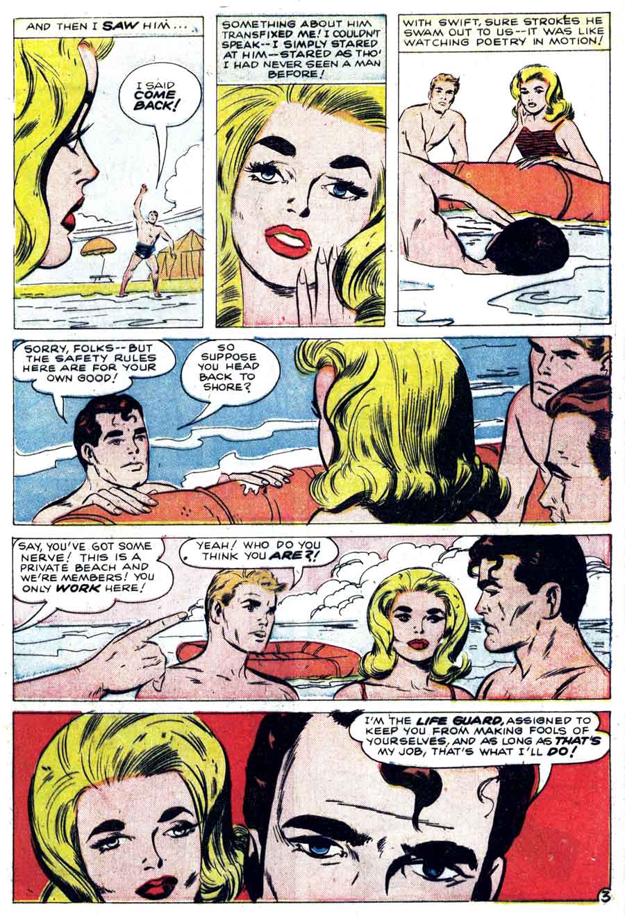 Teen-age Romance #84 atlas 1960s silver age romance comic book page art by Jack Kirby