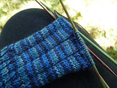 Hand knitted sock in progress