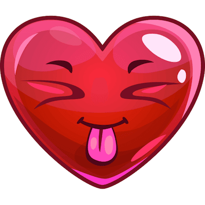 Get someone's attention by sharing this tongue-out emoji on Facebook. Tongue out heart emoji
