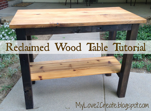 MyLove2Create, Reclaimed Wood Table