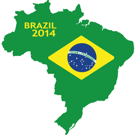 Mapa de Brasil 2014 - Vector