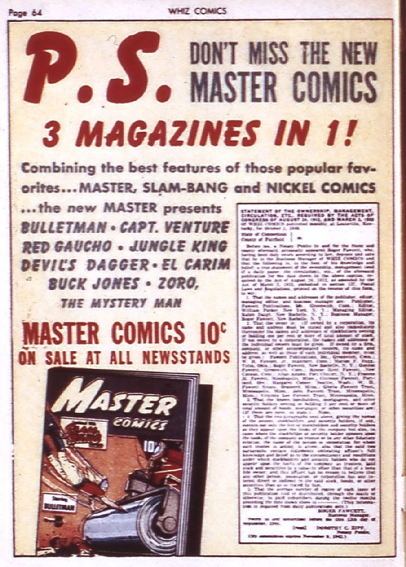 Read online WHIZ Comics comic -  Issue #12 - 66
