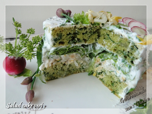 Salad cake vert