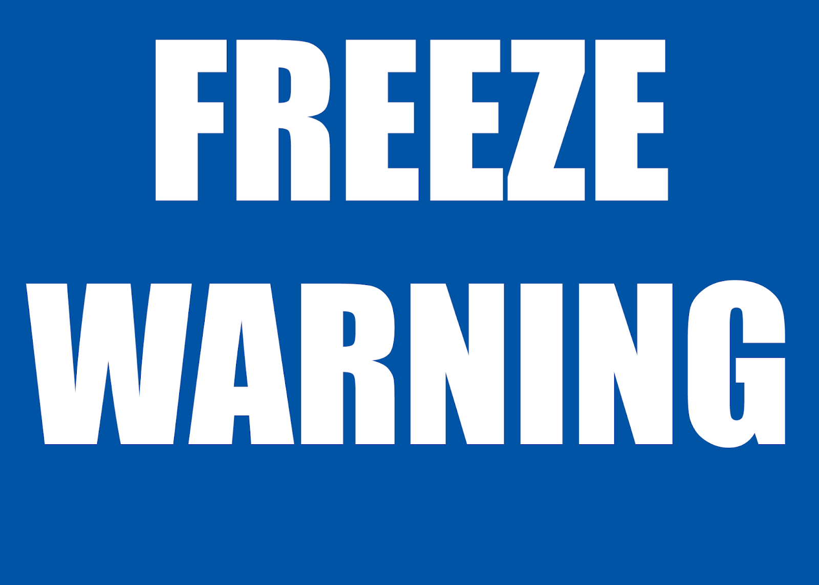 WEATHER ALERT Freeze Warning Issued for Schuylkill County for Early