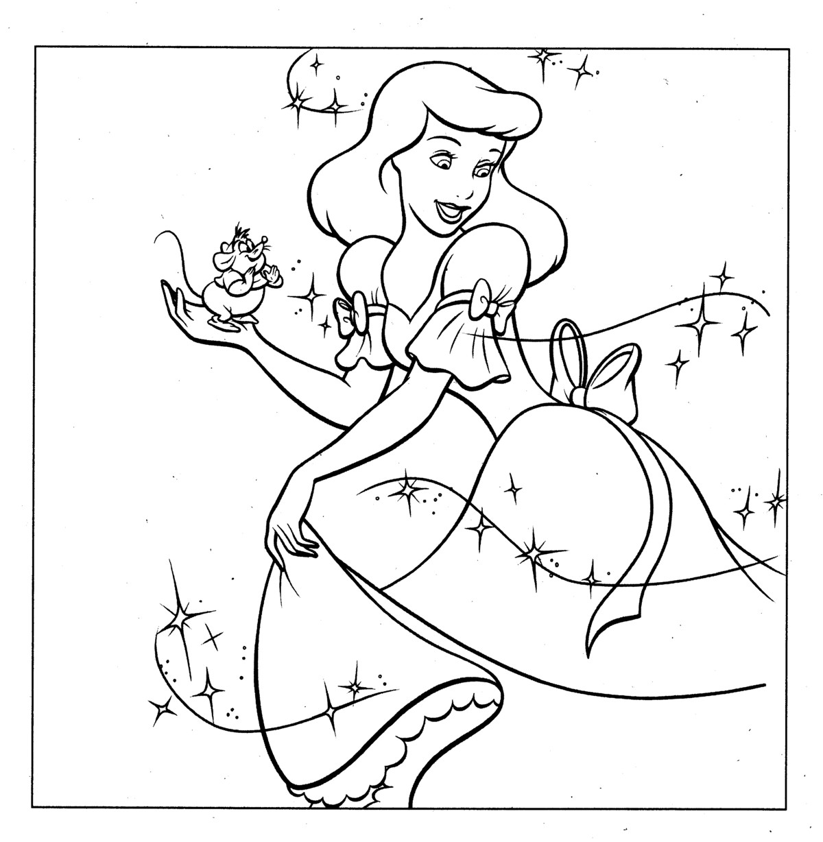 cinderella coloring page | Minister Coloring