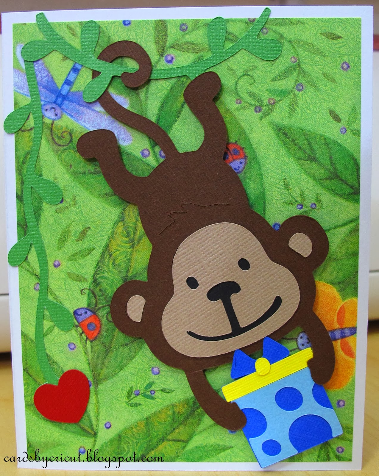 Cards By Cricut: Monkey Birthday Card