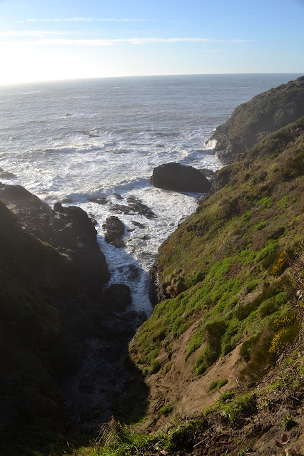 water churning in an inlet of Elk Head