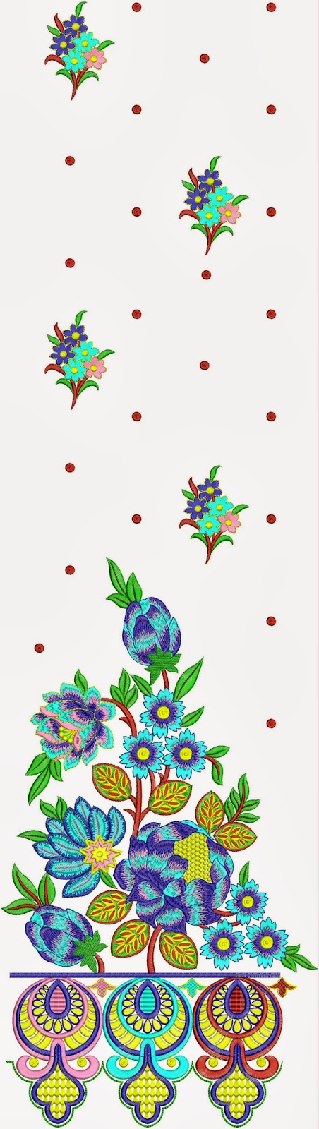 Embdesigntube flamboyant embroidered lawn suit dresses