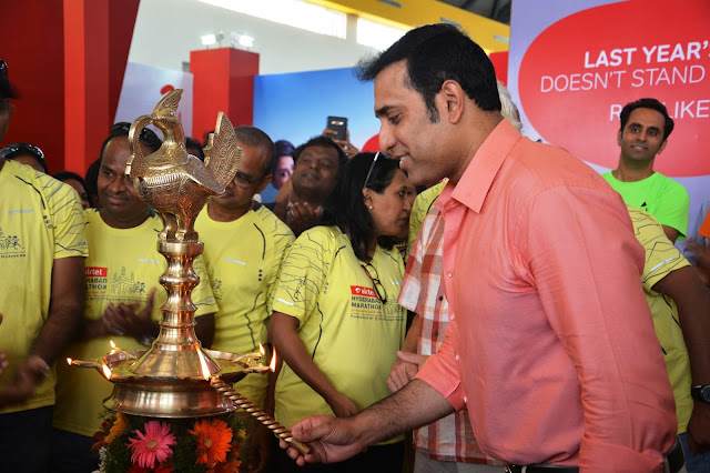 VVS Laxman inaugurates Airtel Hyderabad Marathon Expo & SportEX India VVS Laxman inaugurates Airtel Hyderabad Marathon Expo & SportEX India
