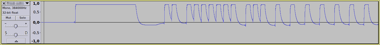 IR waveform in Audacity IR waveform in Audacity - screenshot