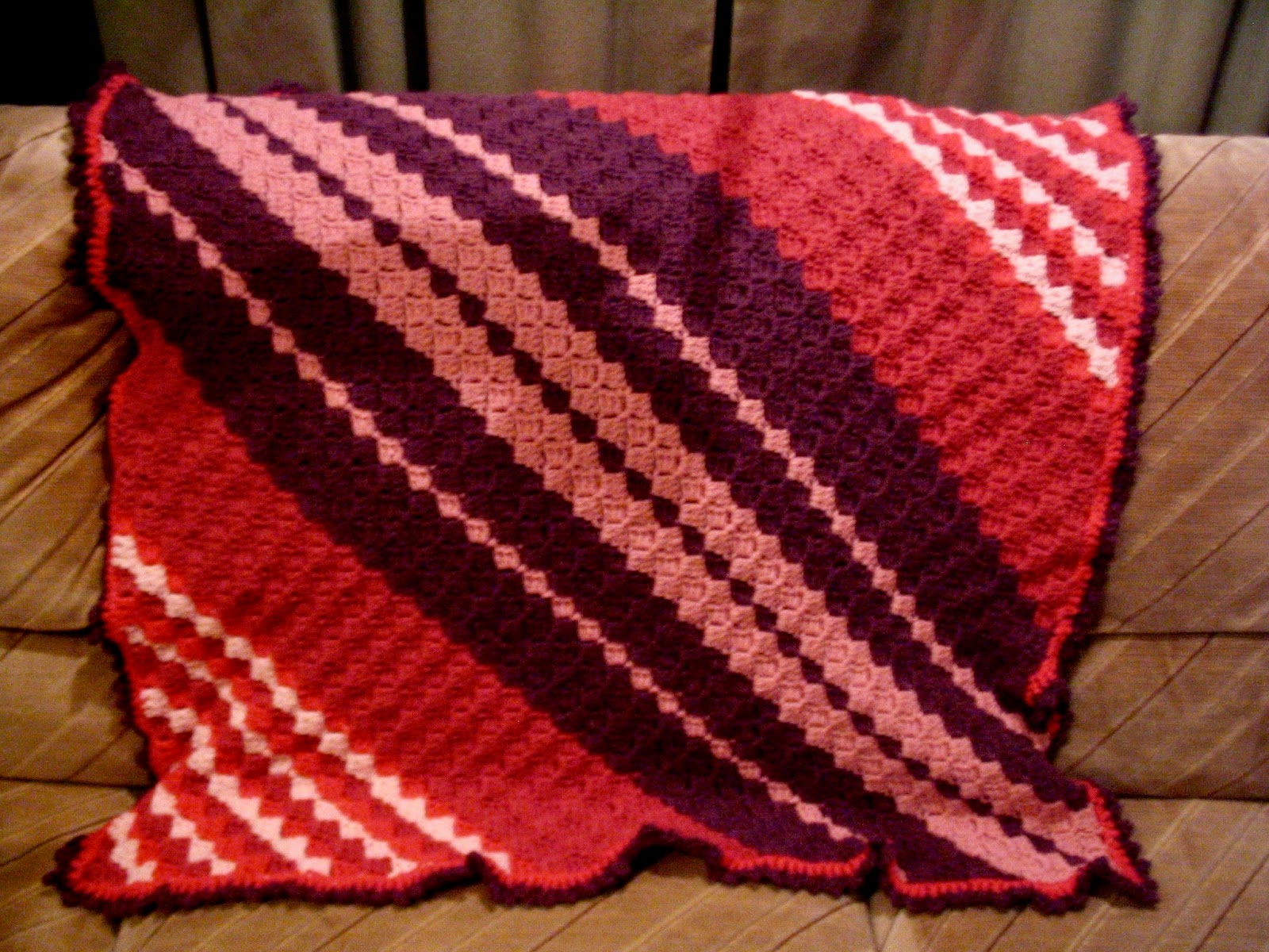 Vixenpath Diagonal Baby Blanket