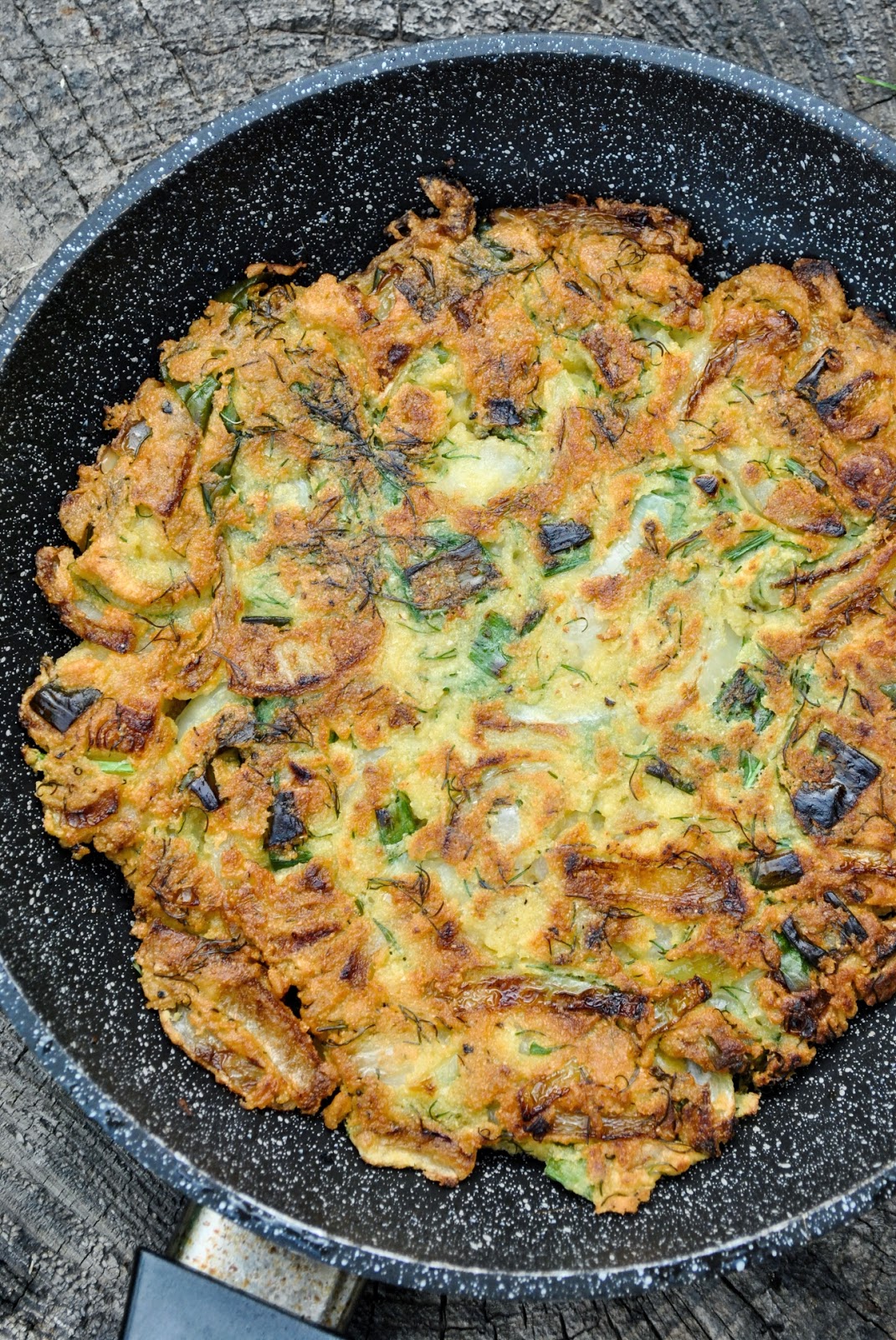 Easy vegan chickpea omelette (soy free, gluten-free) |VeganSandra