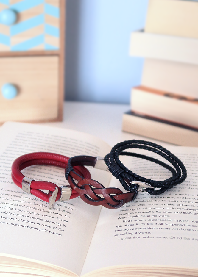 DIY 3 Styles of Leather Bracelets for Guys | Gift ideas for Men | Father's Day Gift | How to make a Wrap Bracelet | How to make an Infinity Knot Bracelet #diy # crafts #jewelry #gift