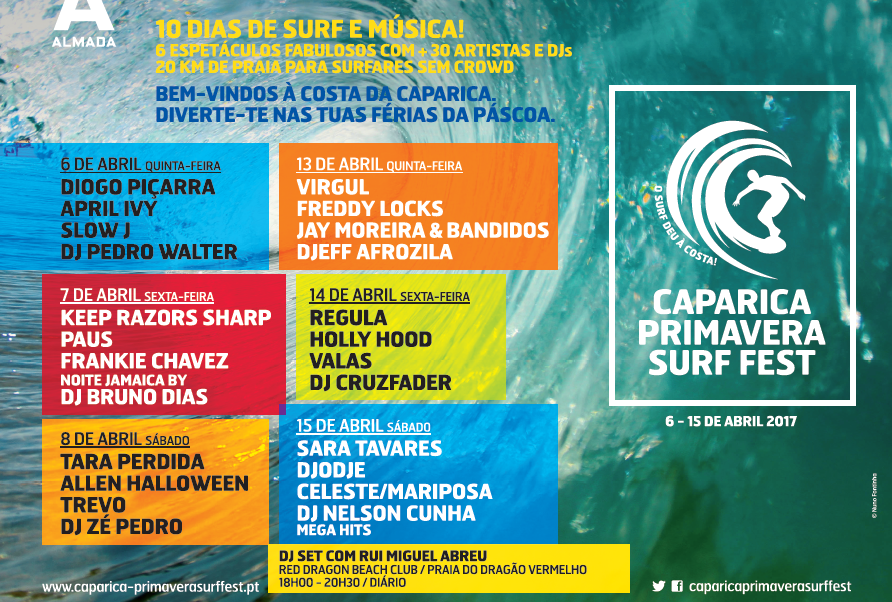 Cultura e não só ! Caparica Primavera Surf Fest regressa em Abril