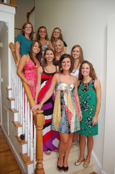 tickled.: bridesmaids luncheon.