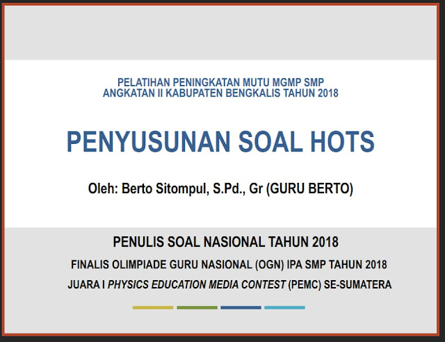 Contoh Soal Hots Ipa Smp Dan Pembahasannya Pdf Kumpulan Soal Pelajaran 4