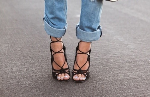 once.daily.chic: Fashion Friday {Denim & Heels}
