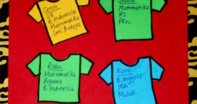 Kreasi dari Kertas Bekas: Jadwal Pelajaran