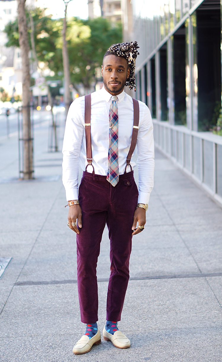 Norris Danta Ford: OOTD: CLASSIC BUTTON-DOWN SUSPENDERS