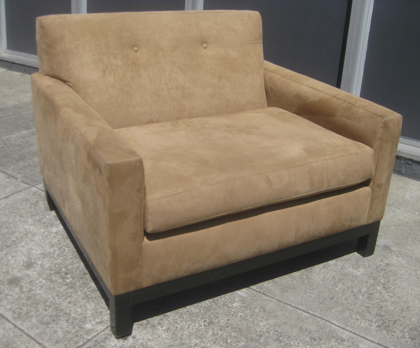 UHURU FURNITURE & COLLECTIBLES SOLD Suede Chair 100