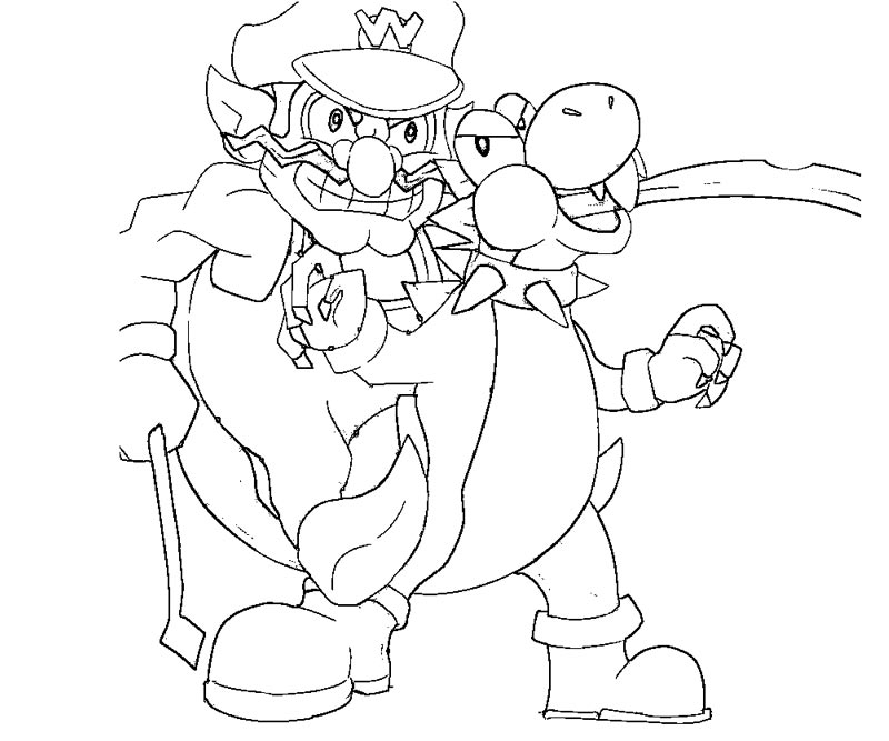 Waluigi Pages Coloring Pages