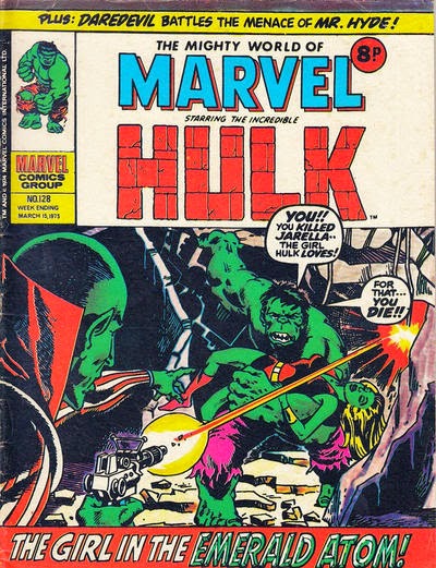 Mighty World of Marvel #128, Hulk and Jarella