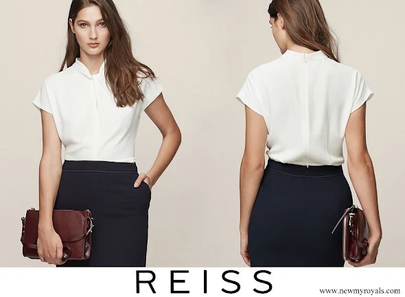 Crown Princess Mary wore Reiss Abel Top