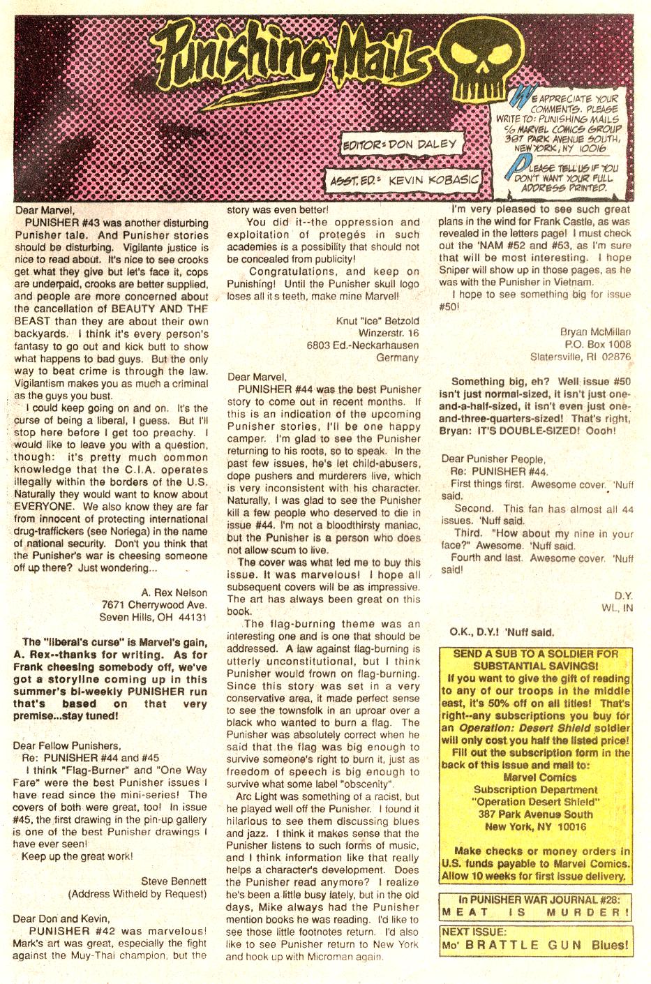 Read online The Punisher (1987) comic - Issue #47 - The Brattle Gun - 24