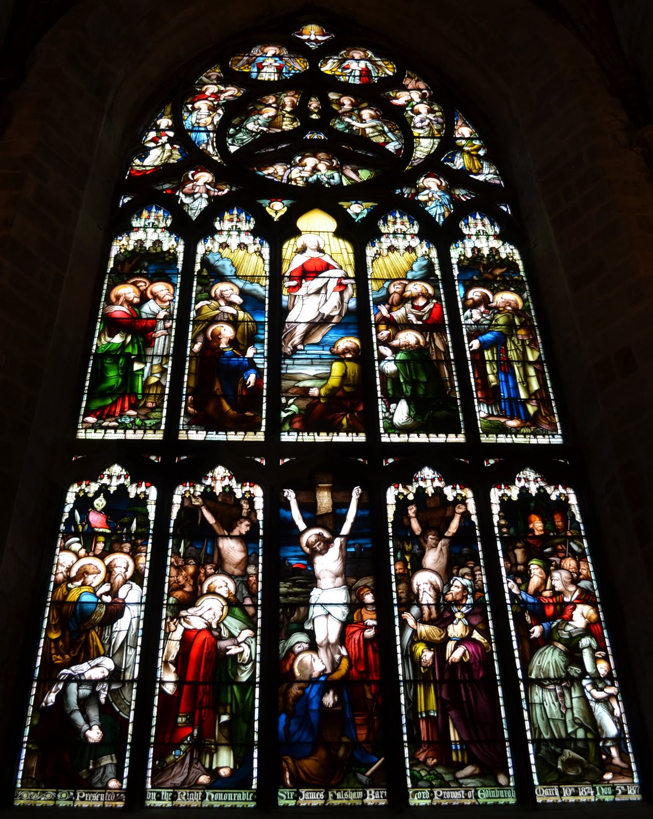 Tour Scotland Tour Scotland Photographs Stained Glass Window St Giles