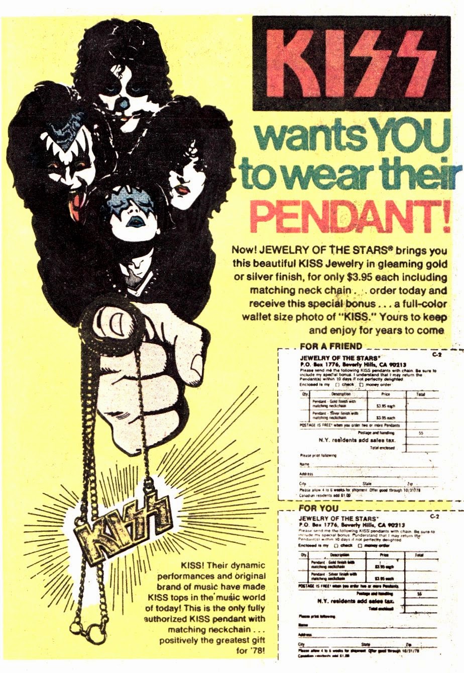 and everything else too Xmas in July, Day 23 and 24 KISS tickets / KISS Pendant