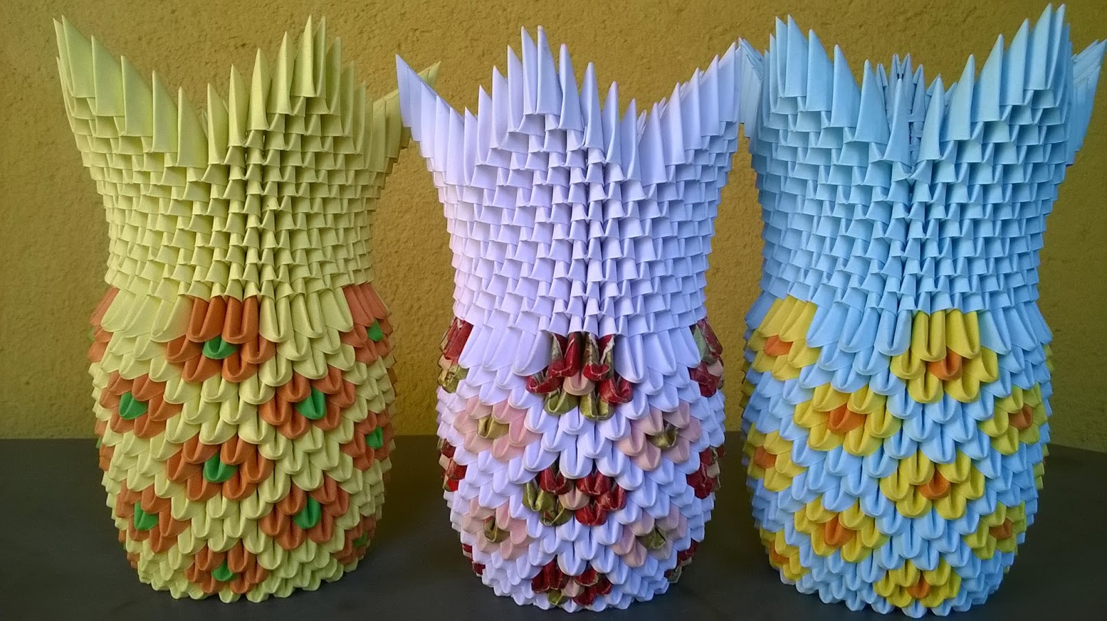 Origami do Vale Origami 3D VASOS DE FLOR