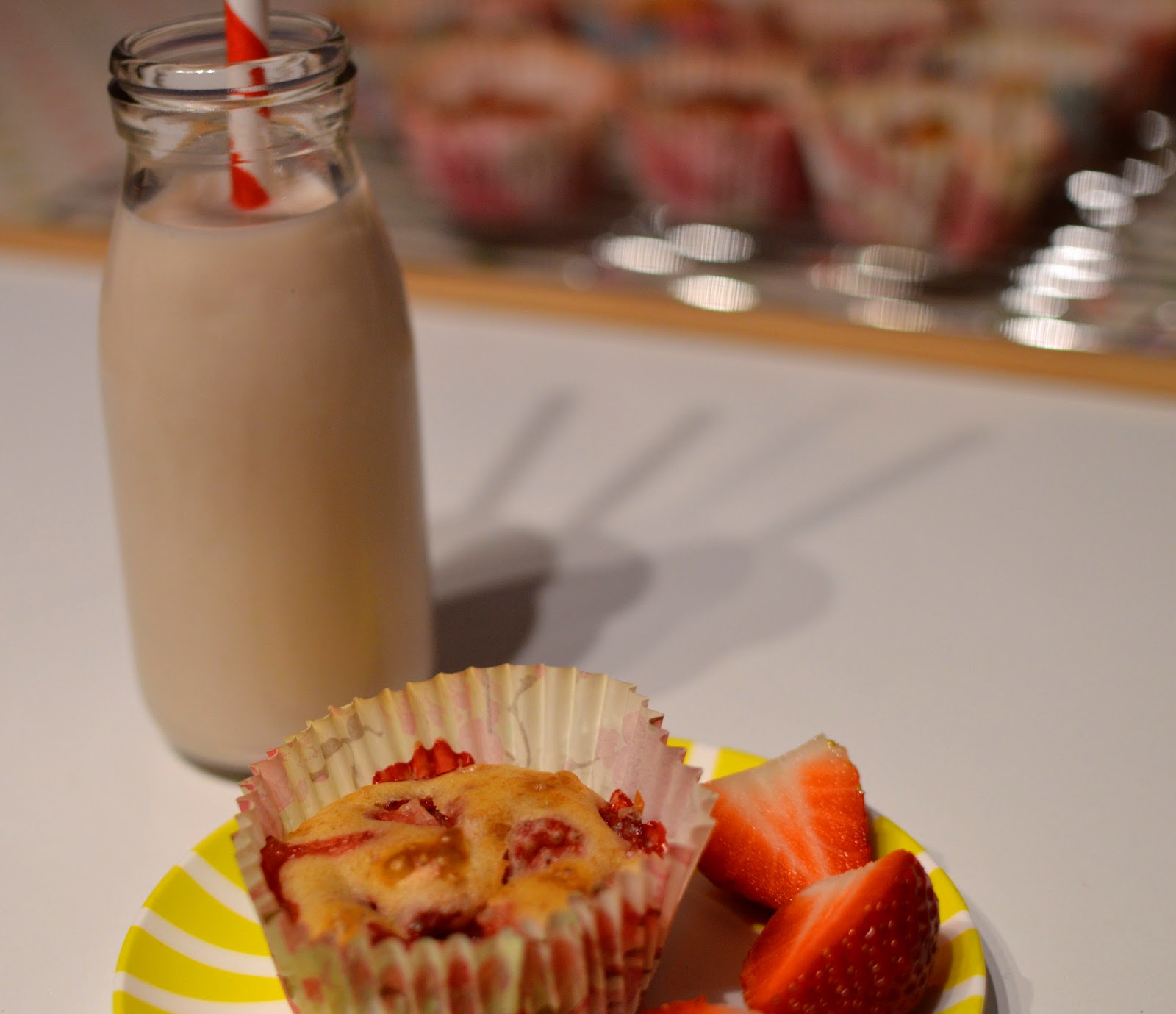, Strawberry Yogurt Breakfast Muffins and Making Small Changes with Optiwell