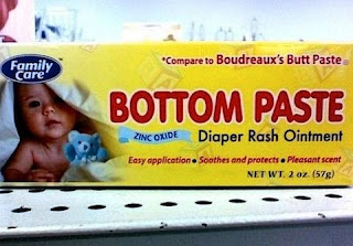 bottom paste nappy rash ointment funny product