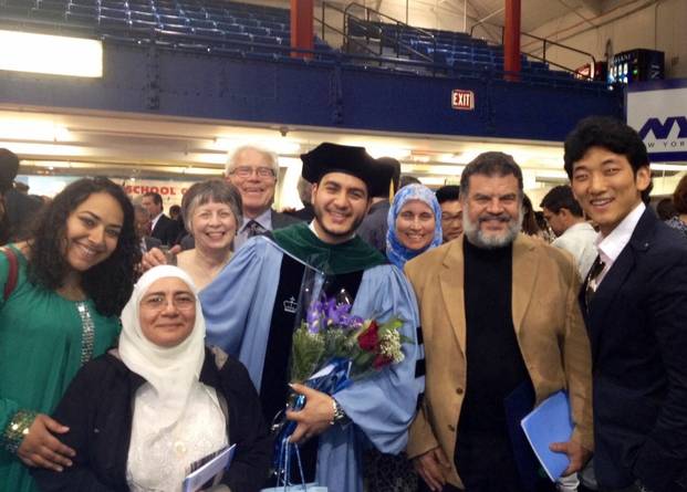 Dr El-Sayed at Graduation with friends and family
