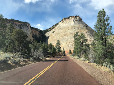 Entering Zion National Park from the East