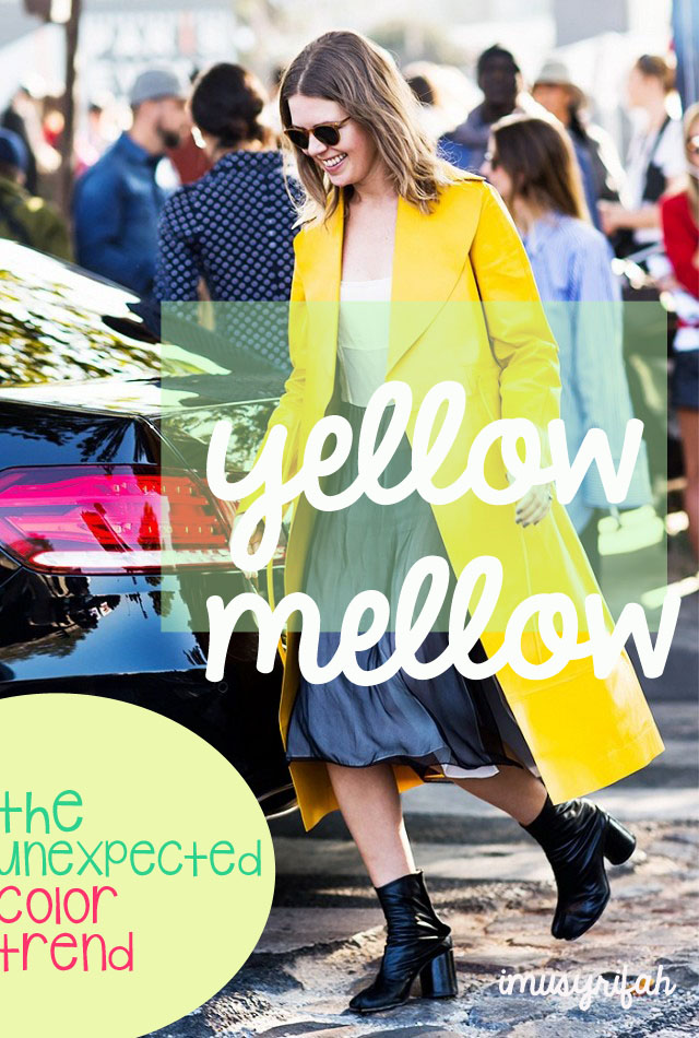 The Unexpected 2016 Color Trend : YELLOW!