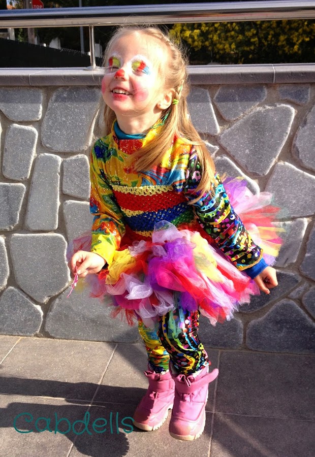 disfraz payasita tul