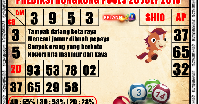 PREDIKSI JITU TOGEL HONGKONG POOLS 28 JULY 2018