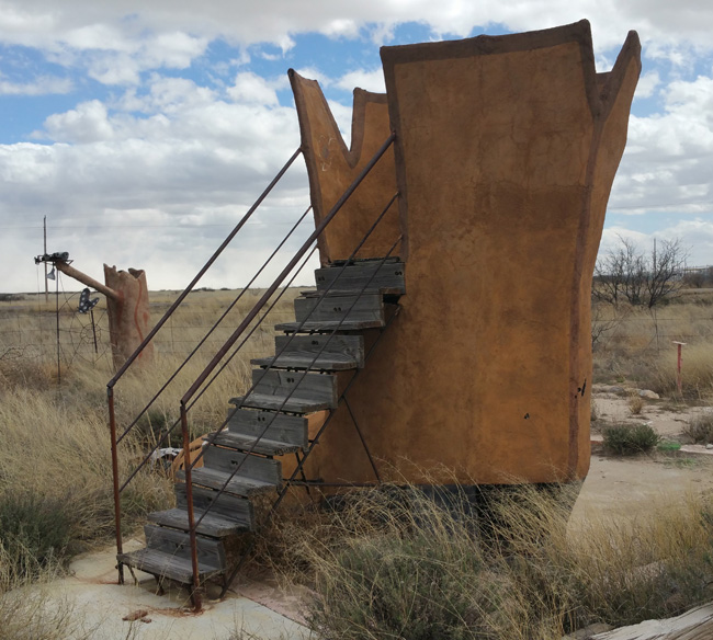 Abandoned miniature golf course in Willcox Arizona