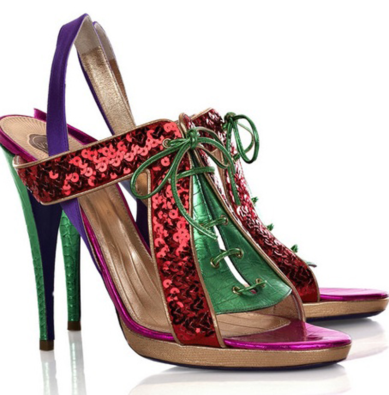 Multi-colored sandals for the summer of 2012 - Women and Beauty