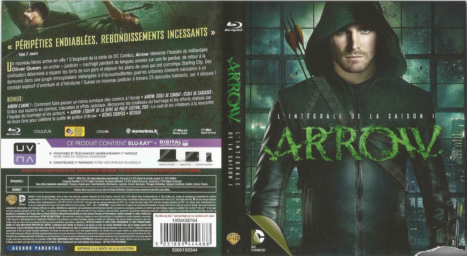 BLU-RAY JAQUETTES BLU-RAY: Arrow saison 1