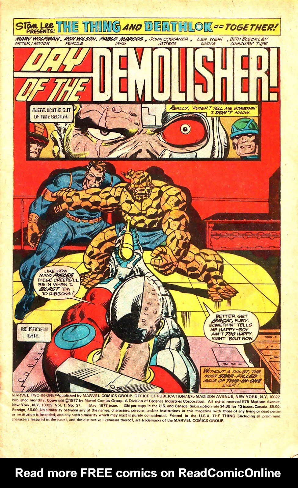 Marvel Two-In-One (1974) issue 27 - Page 2