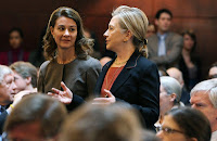 Malinda Gates and Hillary Clinton are looking very beautiful