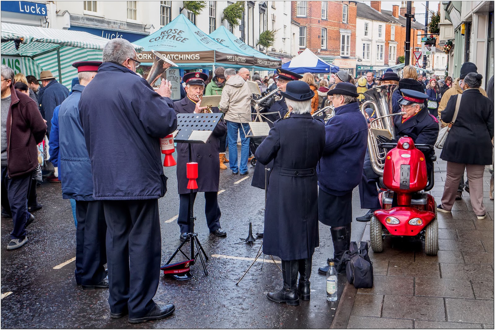 Lincolnshire Cam Louth Christmas Market.