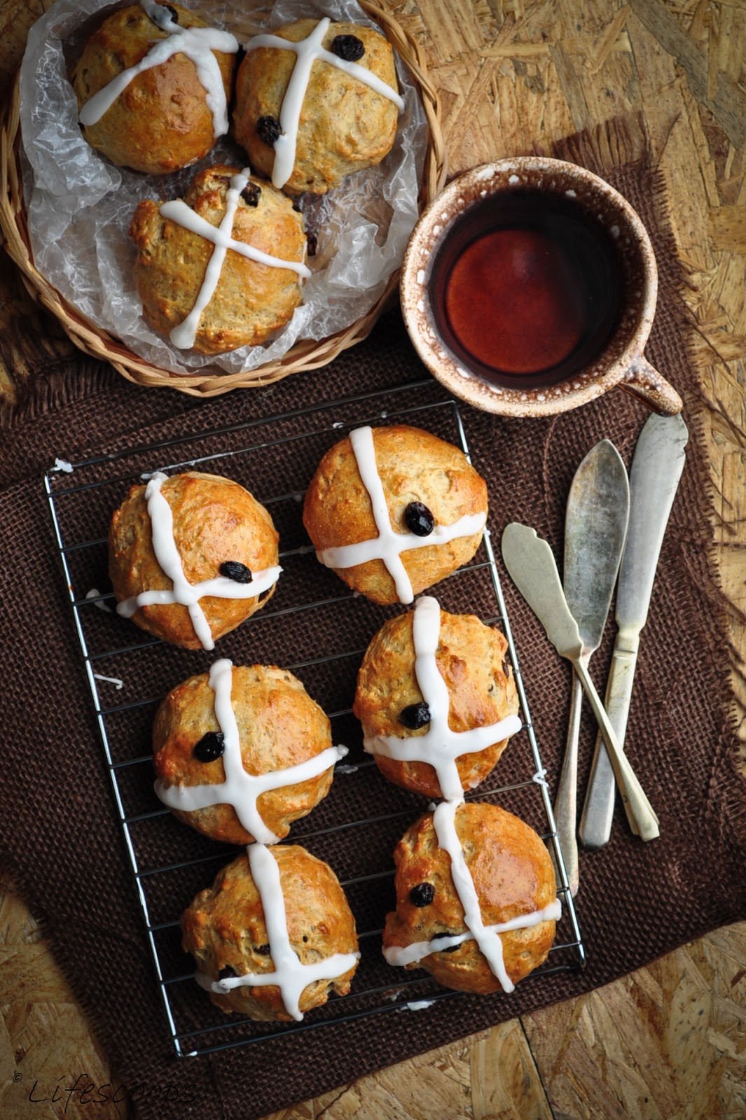 Life Scoops Hot Cross Buns
