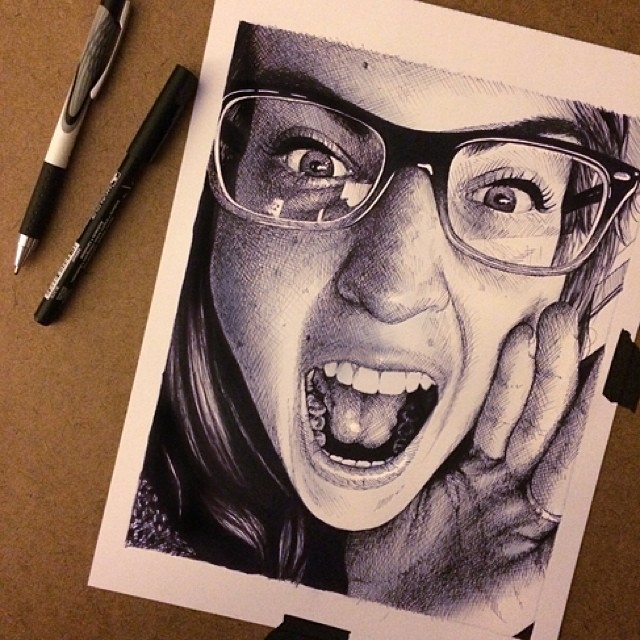 06-Ballpoint-Pen-Sketch-Morgan-Davidson-Eclectic-Collection-of-Realistic-Drawings-www-designstack-co