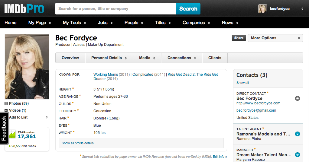beholder Latter privatliv IMDb Pro Ranking is now past the top 20,000 mark!